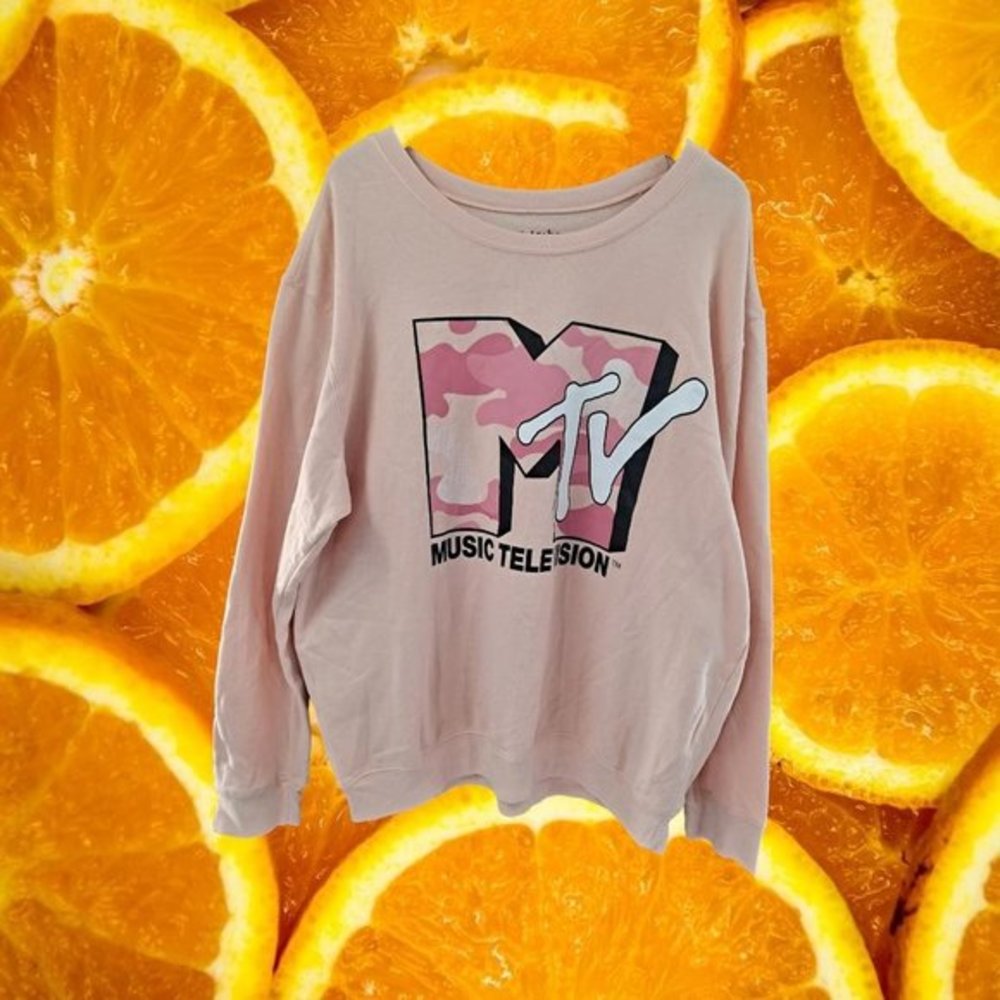 Love Tribe Pink‎ MTV Sweatshirt Size 2X